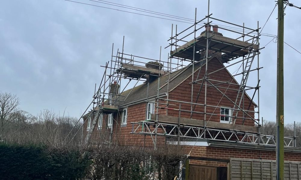 Uckfield scaffolding project