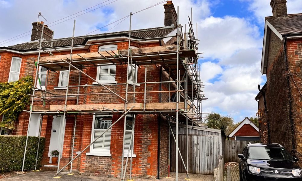 Domestic scaffolding in Uckfield